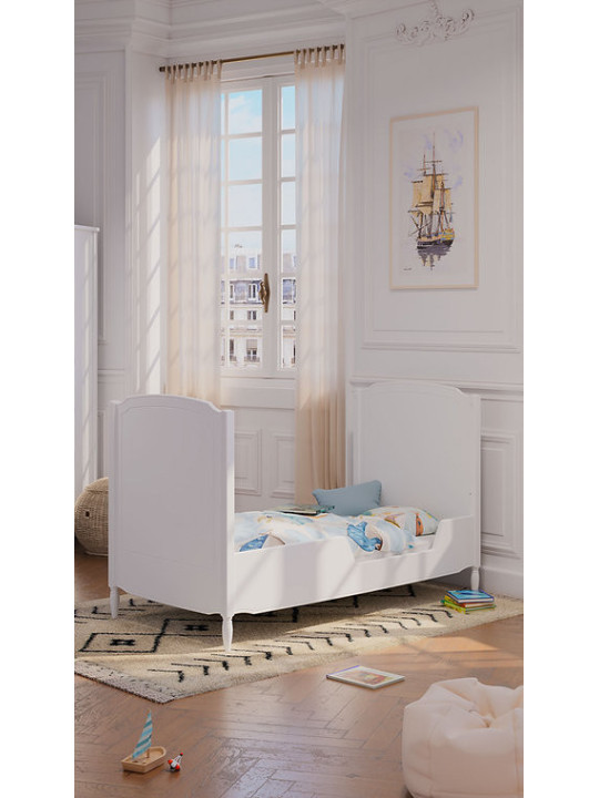 Culla Lettino Lafayette 70x140 in Legno Bianco - Théo Bébé