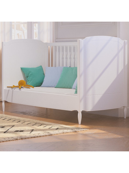 Culla Lettino Lafayette 70x140 in Legno Bianco - Théo Bébé