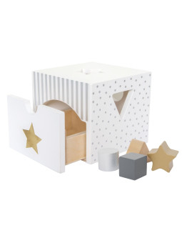 Scatola in Legno con Formine per Bambini
