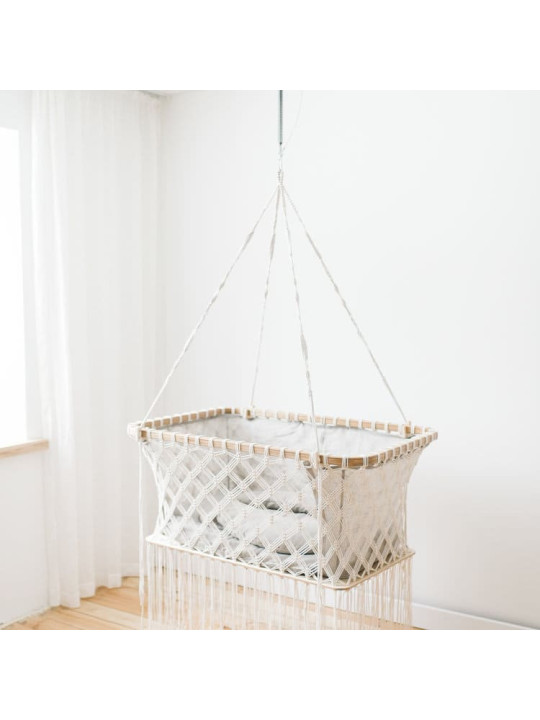 Hanging Cradle Suspended Bassinet - Nature King