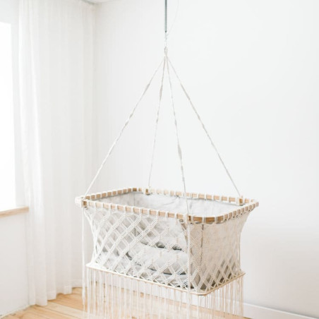 Hanging Cradle Suspended Bassinet - Nature King