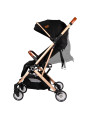 Baby Stroller Vivo Black / Rosé - Ding Baby