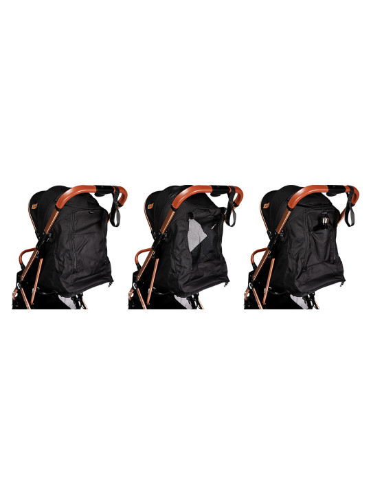 Baby Stroller Vivo Black / Rosé - Ding Baby