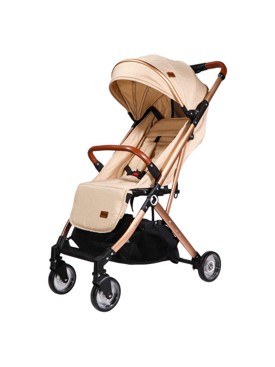 Passeggino con Schienale Regolabile Vivo Beige/Rosé - Ding Baby