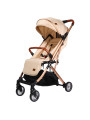 Passeggino con Schienale Regolabile Vivo Beige/Rosé - Ding Baby