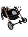 Passeggino con Schienale Regolabile Vivo Beige/Rosé - Ding Baby
