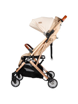 Passeggino con Schienale Regolabile Vivo Beige/Rosé - Ding Baby