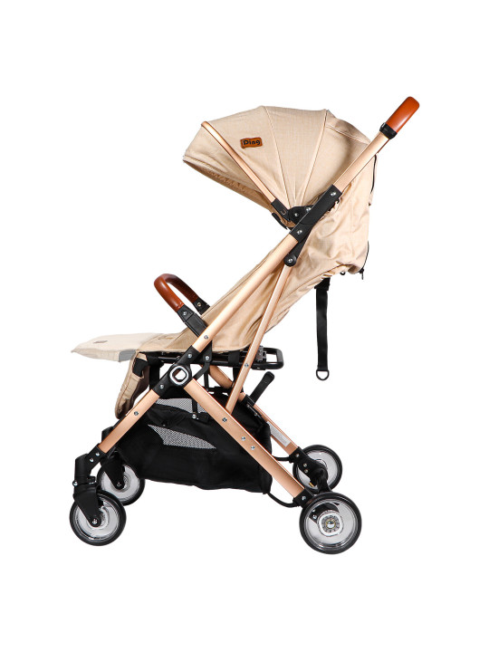 Passeggino con Schienale Regolabile Vivo Beige/Rosé - Ding Baby