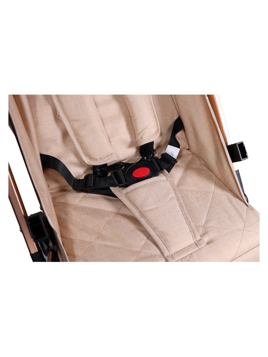 Passeggino con Schienale Regolabile Vivo Beige/Rosé - Ding Baby