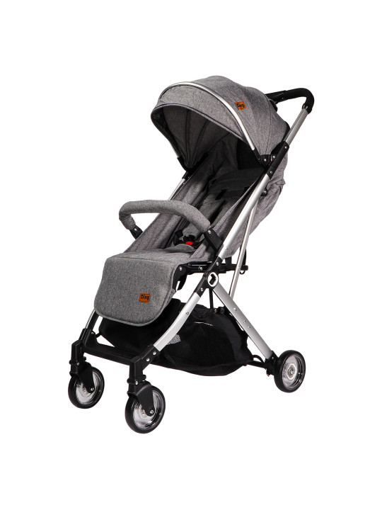 Passeggino con Schienale Regolabile Vivo Grigio/Argento - Ding Baby