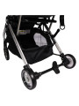 Passeggino con Schienale Regolabile Vivo Grigio/Argento - Ding Baby