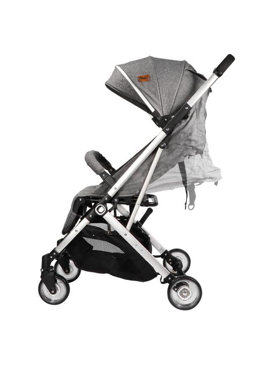Passeggino con Schienale Regolabile Vivo Grigio/Argento - Ding Baby