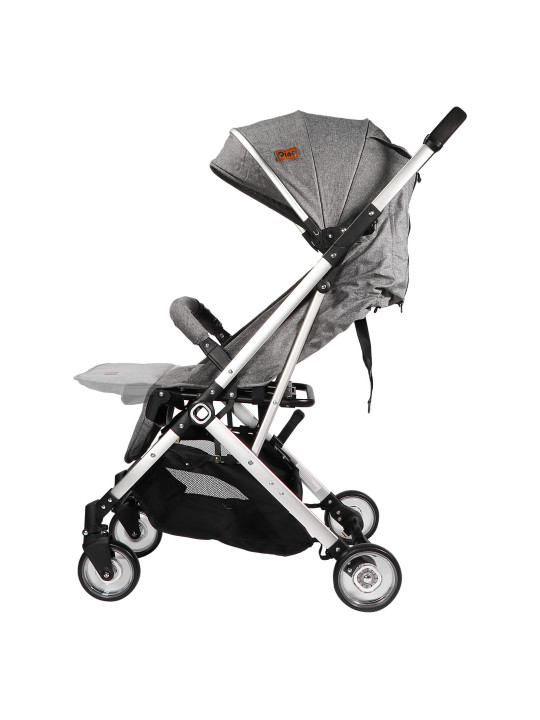 Passeggino con Schienale Regolabile Vivo Grigio/Argento - Ding Baby