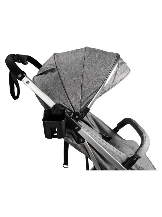 Passeggino con Schienale Regolabile Vivo Grigio/Argento - Ding Baby