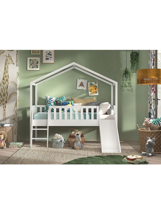 Letto Casetta sull'Albero Dallas 90x200 con Scivolo per Bambini - Vipack