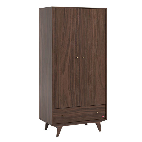 Children's 2-Door Wardrobe Mid Walnut - VOX