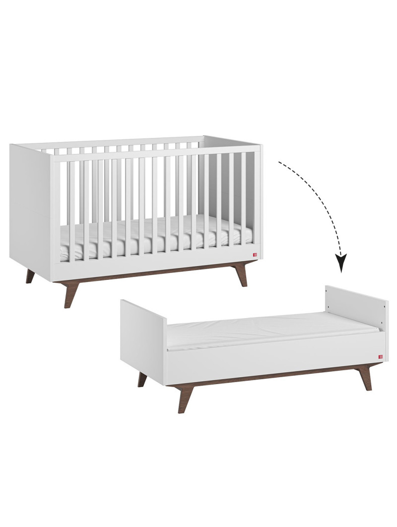 Children's Cot Bed 70x140 Mid White - VOX
