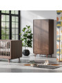 3 Piece Nursery Set Mid Walnut Wood - VOX