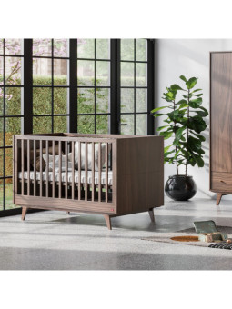 Cameretta Completa 3 Pezzi con Culla 70x140 serie Mid noce
