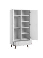 Cameretta Completa 3 Pezzi con Culla 70x140 serie Mid bianca - VOX