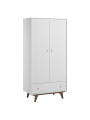 Cameretta Completa 3 Pezzi con Culla 70x140 serie Mid bianca - VOX