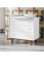Cameretta Completa 3 Pezzi con Culla 70x140 serie Mid bianca - VOX
