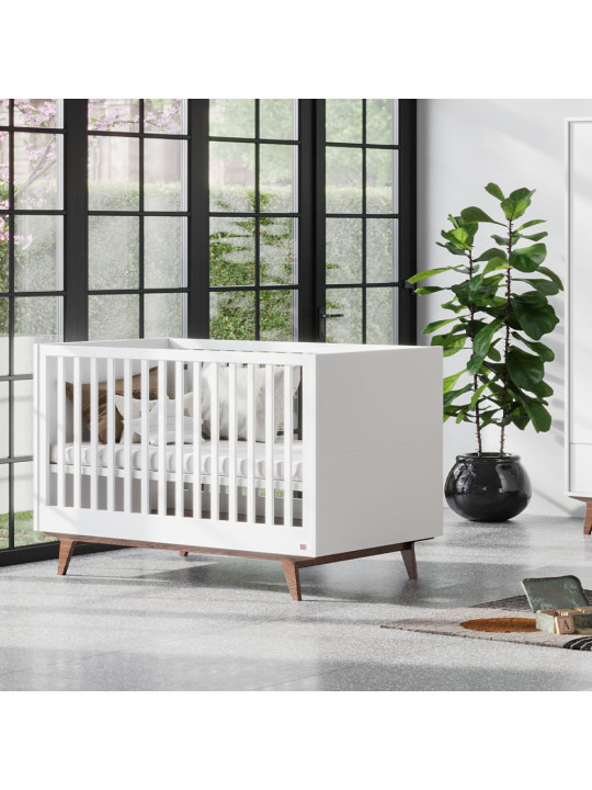 3 Piece Nursery Set Mid White Wood - VOX