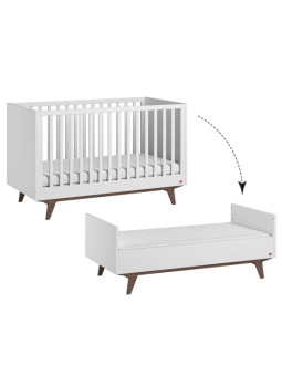 Cameretta Completa 3 Pezzi con Culla 70x140 serie Mid bianca - VOX