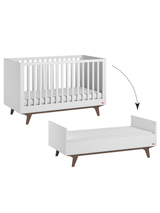 Cameretta Completa 3 Pezzi con Culla 70x140 serie Mid bianca - VOX