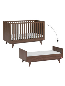 Cameretta Completa 3 Pezzi con Culla 70x140 serie Mid noce