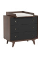 Cameretta Completa 3 Pezzi con Culla 70x140 serie Mid Nera - VOX