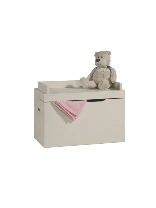 White MDF Toy Box Basket Asiento collection