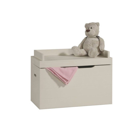 White MDF Toy Box Basket Asiento collection