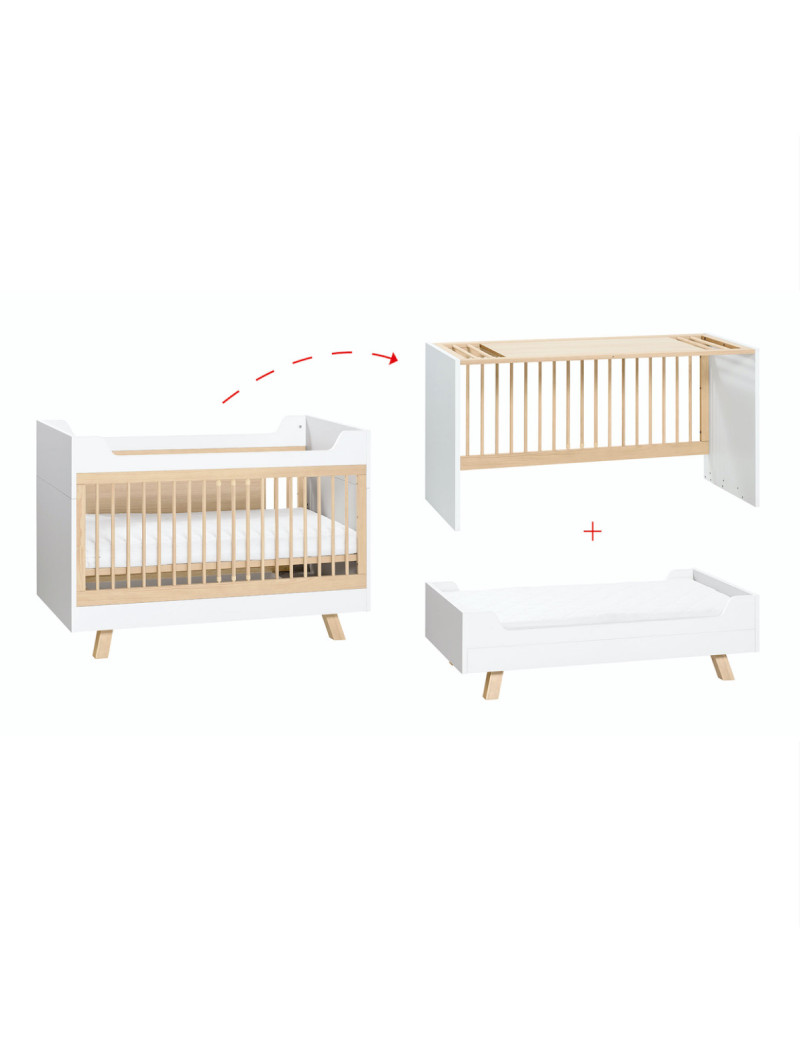 Culla / Lettino / Scrivania 70x140 serie 4 You Bianca - VOX