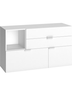 Comò basso per Camerette serie 4 You in Legno Bianco - VOX