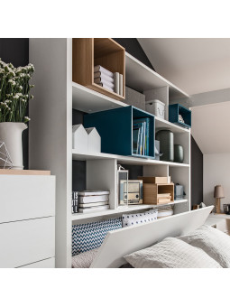 Letto a Baldacchino 160x200 con Libreria Serie 4 You - VOX