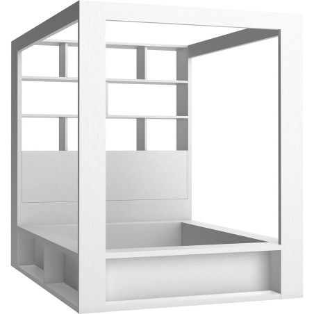 Double Bed with Canopy and Shelving 4 You - VOX
