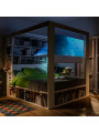 Letto a Baldacchino 160x200 con Libreria Serie 4 You - VOX