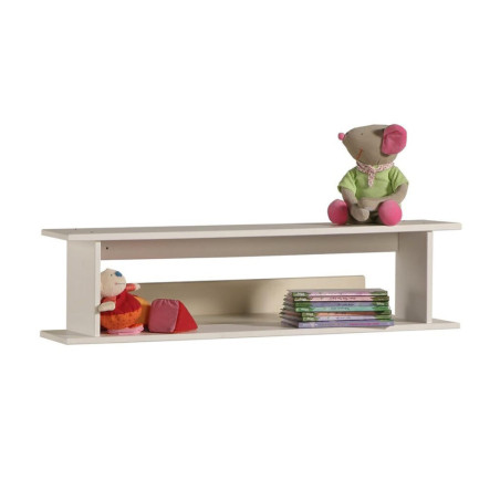 Wall Shelf in White MDF for Children Bedroom