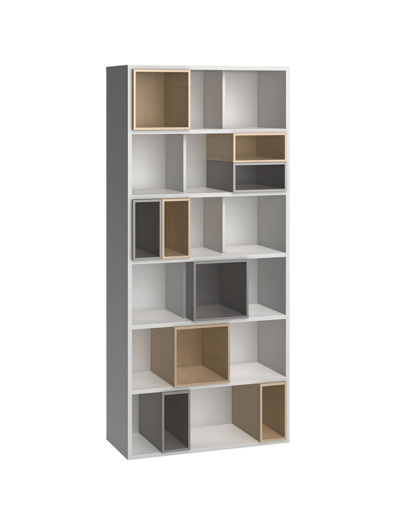 Libreria Serie 4 You in Legno Laminato Bianco - VOX