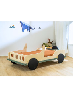 Lettino 80x160 a Forma di Macchina Jeep SAFARI - Benlemi