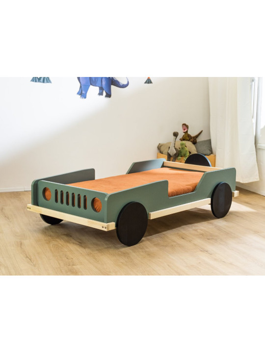 Children's car bed 80x160 in the shape of a jeep BEEP - Benlemi
