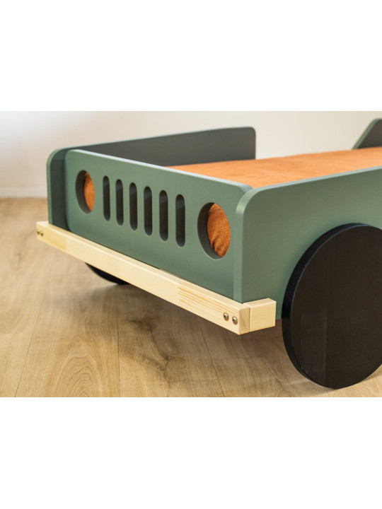 Lettino 80x160 a Forma di Macchina Jeep BEEP - Benlemi