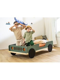 Children's car bed 80x160 in the shape of a jeep BEEP - Benlemi