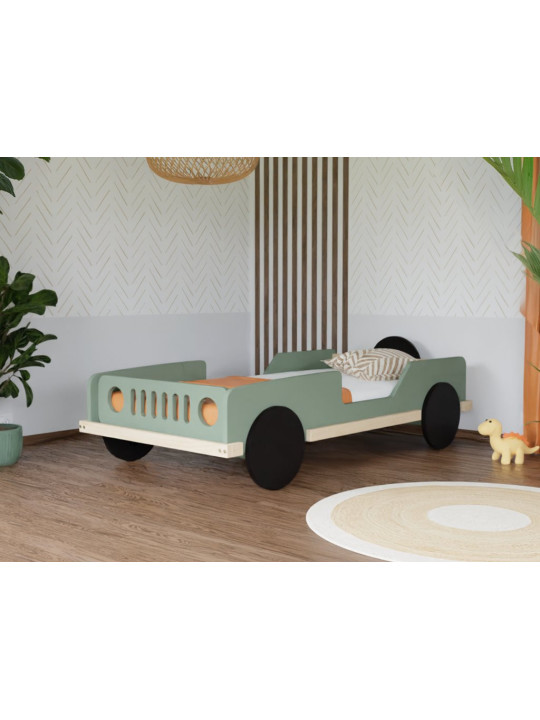 Lettino 80x160 a Forma di Macchina Jeep BEEP - Benlemi