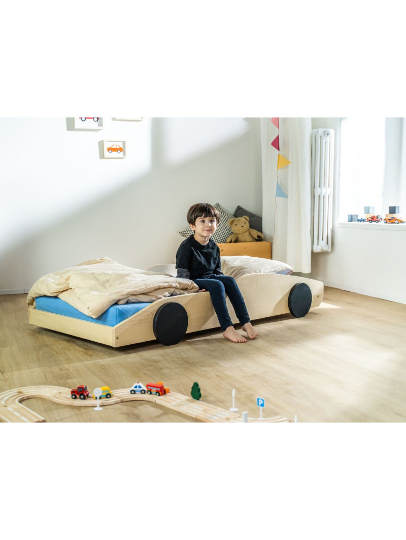 Children's Car Bed in the Shape of Supercar DRIFTY - Benlemi