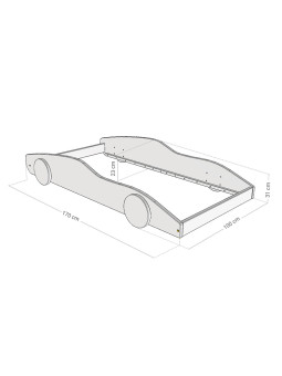 Lettino a Forma di Auto Sportiva DRIFTY - Benlemi