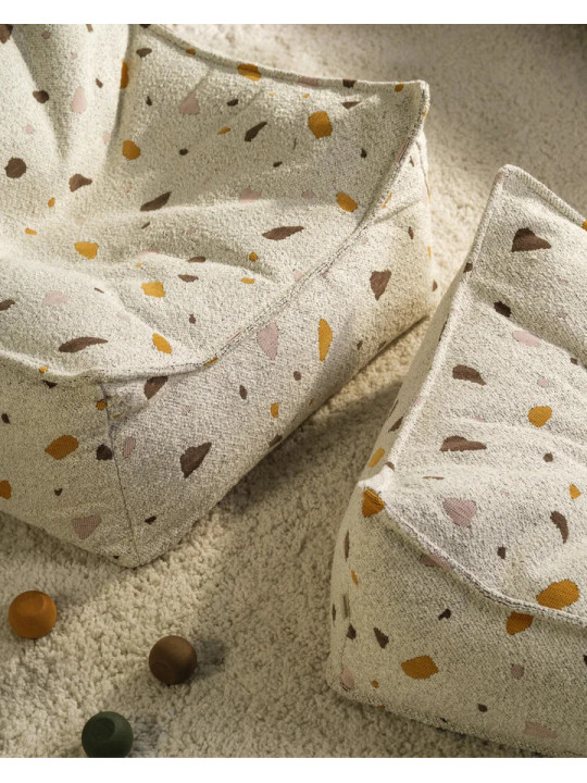 Terrazzo Marble Beanbag Chair - Wigiwama