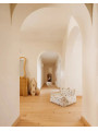 Pouf Poltrona a Sacco Bianco Effetto Terrazzo per Bambini - Wigiwama