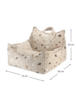 Terrazzo Sand Beanbag Chair - Wigiwama